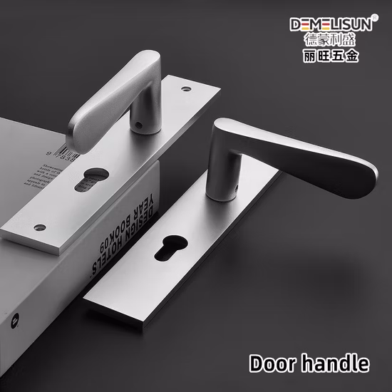Personnalisation de base Poignée de levier de porte de chambre à coucher pour porte en bois Poignées de porte intérieures modernes en acier inoxydable 304 Poignée de porte en or noir satiné